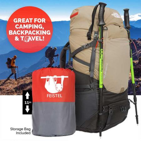 Matelas de couchage auto-gonflant de qualité supérieure avec rembourrage en mousse légère et isolation supérieure, idéal pour la randonnée, le camping. 