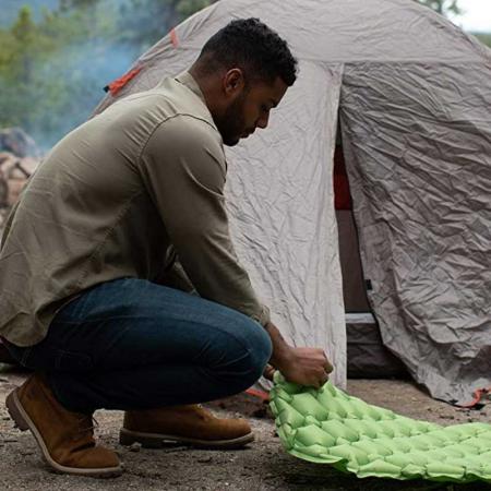Tapis de couchage en mousse coussins de couchage de camping gonflables ultra-légers imperméables pour le camping randonnée randonnée matelas d'air extérieur léger 