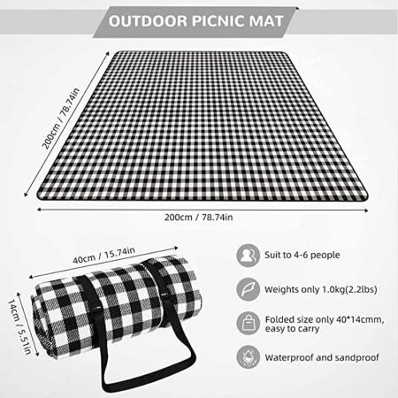 grand tapis de contrôle de plage portable pour les festivals de randonnée en camping 