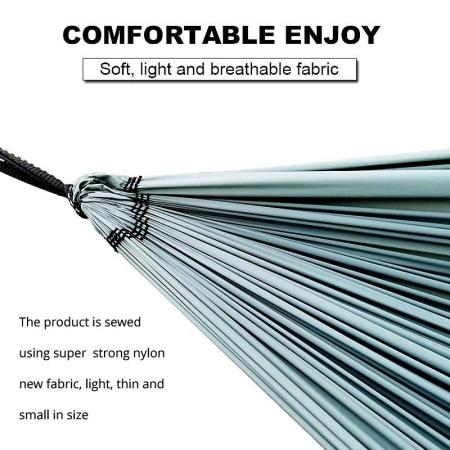 2022 hamac de camping hamac en nylon portable double hamac accessoires de camping pour extérieur intérieur 