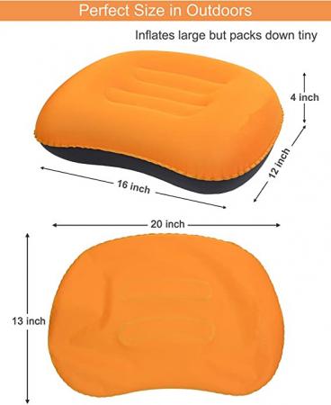 voyage de camping d'oreiller gonflable compact ultra-léger 