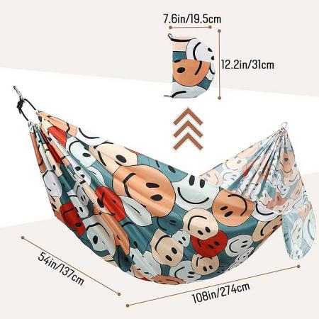 Feisetel extérieur nylon voyage jardin camping portable parachute hamac 