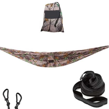 Camping en plein air hamac double simple portable léger hamac en nylon pour la randonnée voyage plage arrière-cour randonnée 