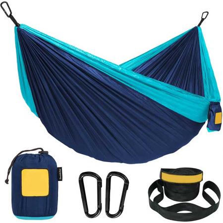 hamac en nylon hamac portable hamac simple ou double accessoires de camping pour l'extérieur 