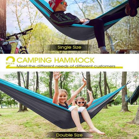 Hamac de camping hamac portable hamac simple ou double accessoires de camping pour extérieur intérieur 