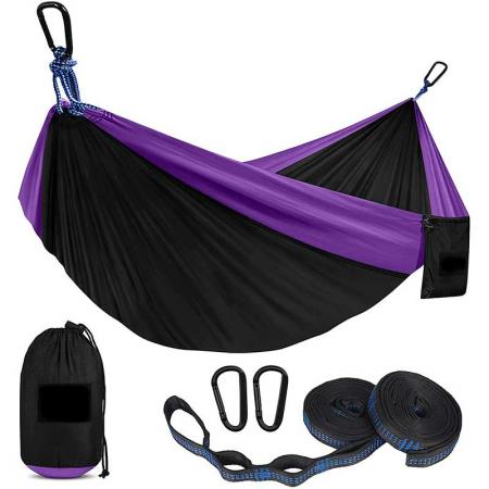parachute hamac en nylon camping hamac extérieur avec accessoires pour l'extérieur 