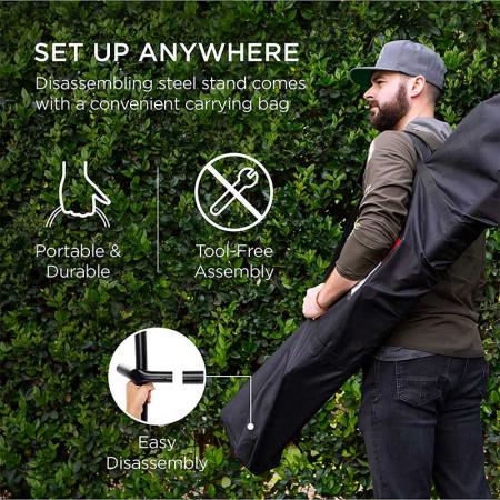 hamac balançoire hamac double avec support en acier peu encombrant hamac en nylon portable pour les voyages en sac à dos 