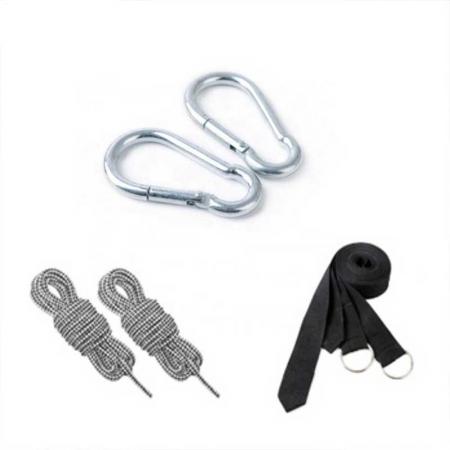 hamac toile intérieur et extérieur coton solide balançoire bande suspendu corde tissu camping 