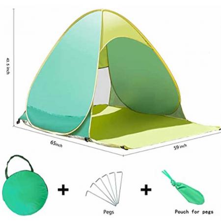 tente de plage pop up protection UPF 50+ abri soleil pop up beach shade
 