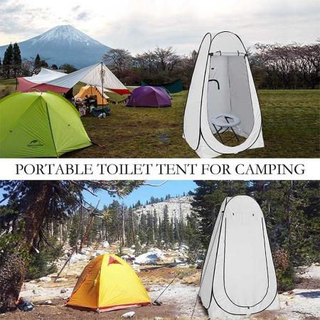 tente de douche tente de confidentialité camping tente de toilette portable en plein air camp salle de bain vestiaire vestiaire double tente de douche
 