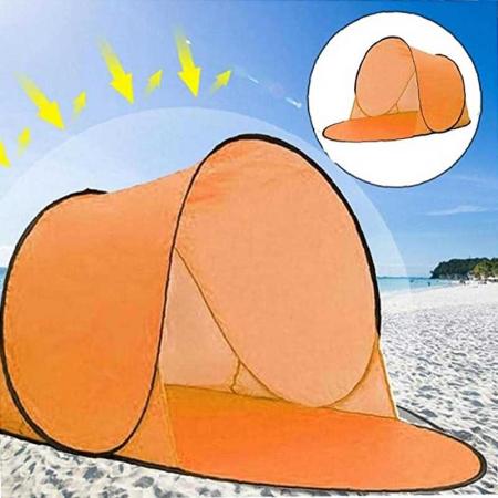 Abri de plage pour jeunes, tente portable instantanée anti-UV, abri solaire pour bébé, tente de plage pour 2-3 personnes
 