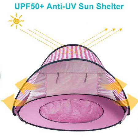 tente de plage ombre de plage anti UV portable tente abri soleil pop up bébé tente de plage
 