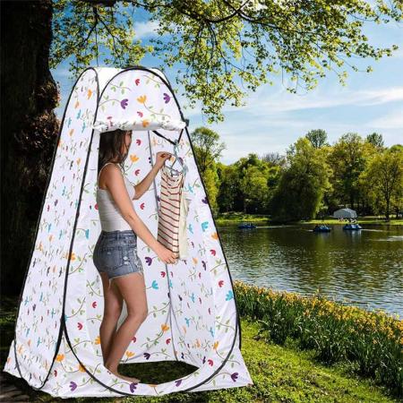 Pop up pod vestiaire tente d'intimité instantanée portable douche extérieure tente camp toilette
 