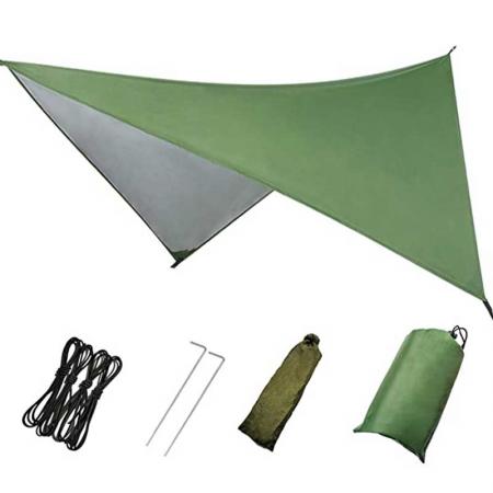 hamac pluie mouche imperméable et léger bâche de tente pour le camping randonnée randonnée
 