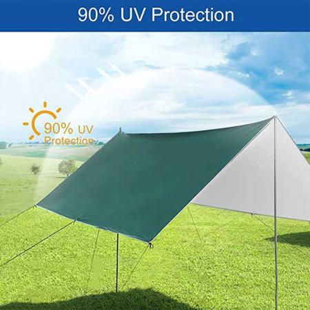 Hamac de camping en plein air portable en nylon léger avec moustiquaire et mouche anti-pluie
 