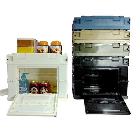 boîte de rangement en plastique boîte de rangement pliable conteneur pliant organisateur cube pour bureau à domicile
 