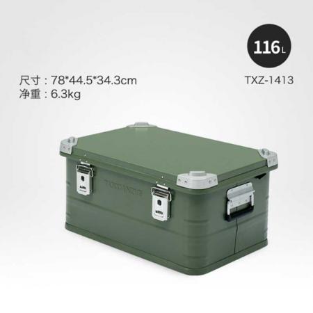 Boîte de rangement fourre-tout en plastique contenant de boîte de rangement de camping pour le camping
 