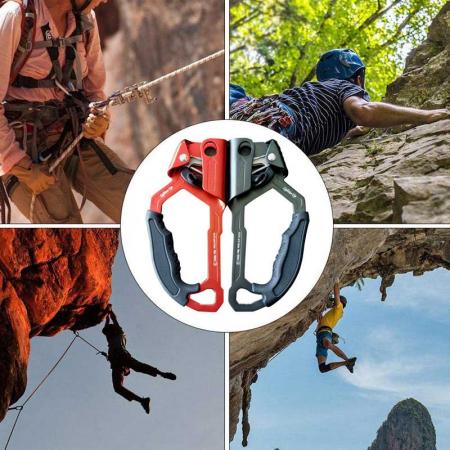 arbre d'alpinisme en plein air de haute qualité arboriste escalade rappel équiper ascendeur à main pour corde 8-12MM
 