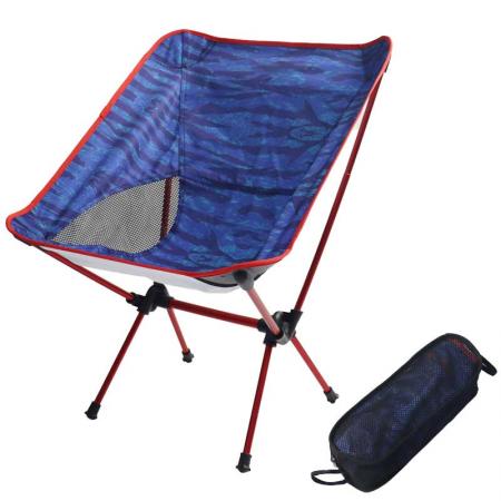 Chaise pliante au sol en aluminium léger, chaise de plage, chaise de camping 