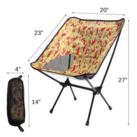 Chaise pliante extérieure de camping légère pour la chaise de plage de pêche pliable 