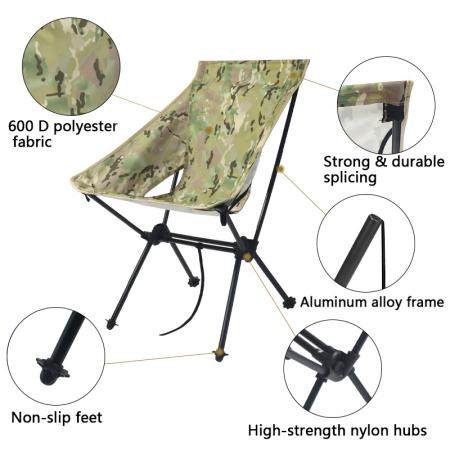 Chaise de camping pliante pliante à logo personnalisé en gros bon marché 