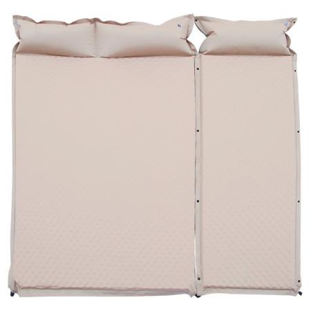 Double matelas de couchage auto-gonflant PVC Camping tapis de couchage ultra-léger pour Camping 2 personnes épaisseur 3 cm/5 cm 
