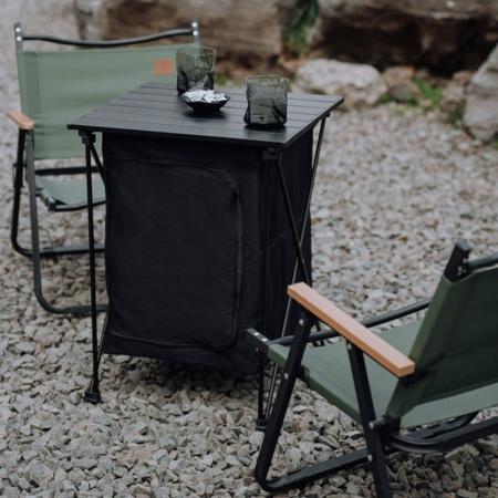 2023 nouveau Camping multifonctionnel Table extérieure pliable pique-nique Table Camp support de rangement avec panier de rangement 