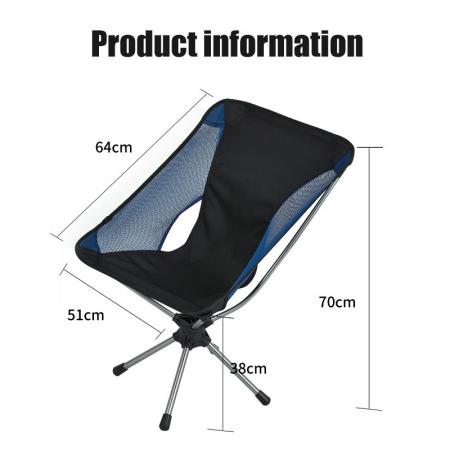 chaise de camping surdimensionnée à vente chaude chaise de camping pivotante ultra légère 