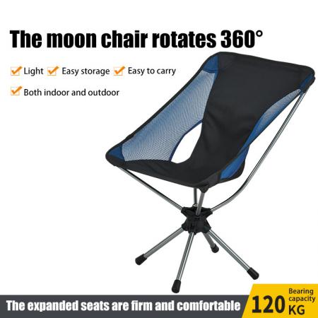 Hot-vente chaise pivotante camping chaise pliante chaise de camping en plein air avec sac de transport 