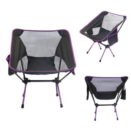 Chaise de plage pliable à prix bon marché Chaise de camping pliante en plein air Chaise portable en métal en aluminium 