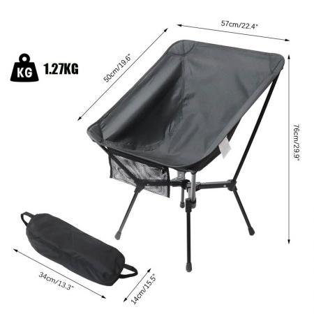 Chaise de pique-nique pliante de plage portative de chaise de camp extérieure en aluminium de LOGO faite sur commande avec la barre de type X 