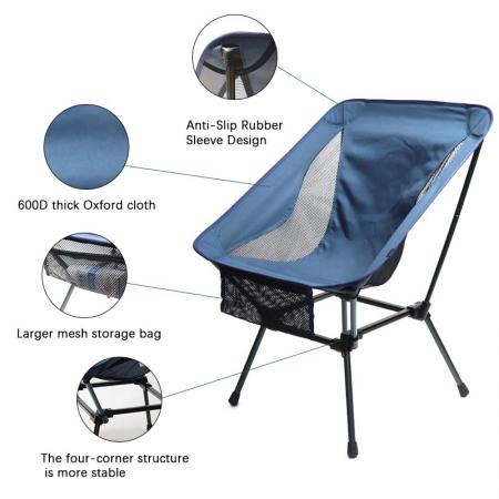 Nouveau Camping Portable chaise d'extérieur loisirs léger confortable espace chaise meubles pliable chaises de haute qualité 