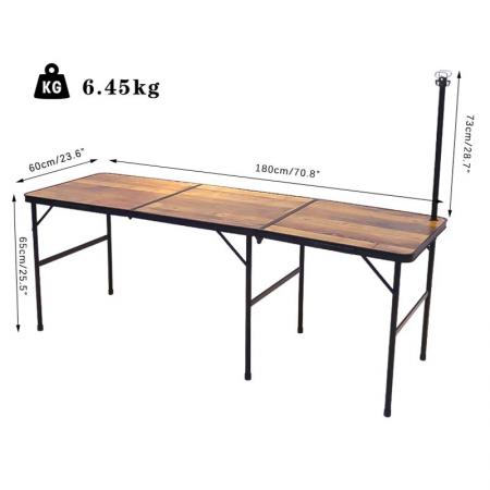 Table de pique-nique pliable de Camping, Table d'extérieur pliante, Portable et légère, en aluminium 