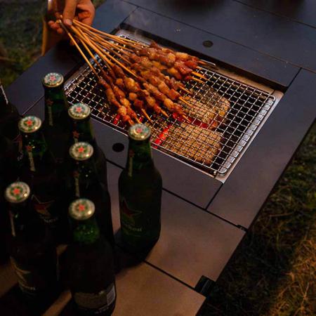 IGT léger randonnée barbecue plage Camping pliable sac à dos Table pliante Camping en plein air Table en aluminium 