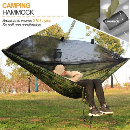 Camping bug net hamac hamacs portables pour intérieur extérieur randonnée camping randonnée voyage arrière-cour 