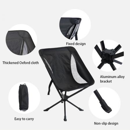 Nouveauté Camping balançoire chaise en métal chaise extérieure chaises pliantes portables 360 degrés chaises pliantes pivotantes
         