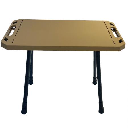Table carrée tactique pliante portative compacte de pique-nique extérieur pliable
         