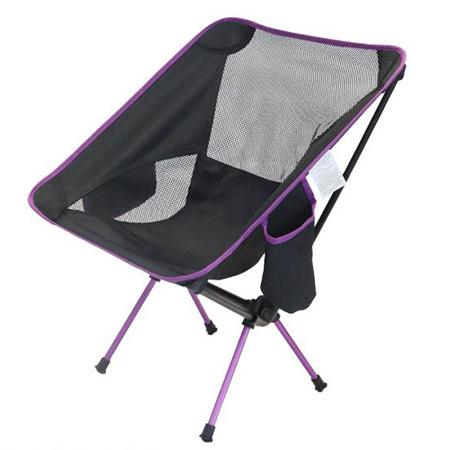 Chaise portative de camping de plage extérieure en aluminium pliable 