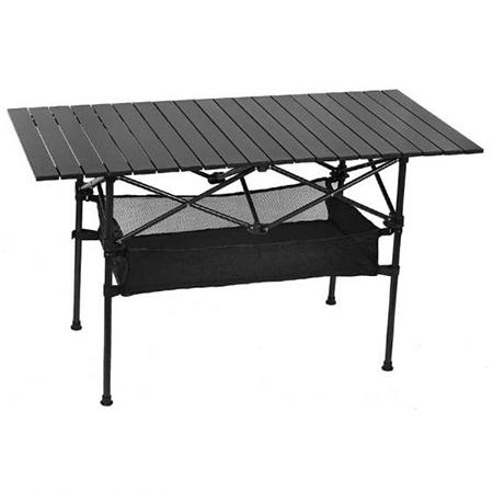 Grande table de pique-nique pliante en aluminium de camping enroulable 