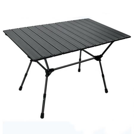 Grande table pliante carrée en aluminium de camping légère avec sac de rangement 