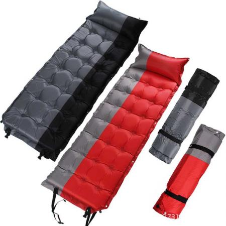 Coussin de couchage de camping auto-gonflant à remplissage rapide résistant à l'humidité 
