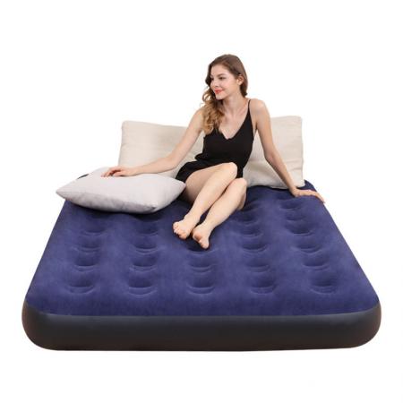 Matelas pneumatique pliant d'extérieur Portable, matelas de Camping, lit gonflable auto-gonflant