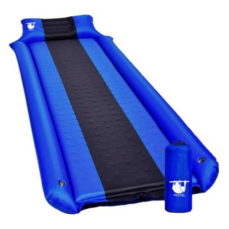 Matelas pneumatique gonflable ultraléger auto-gonflant pour l'extérieur, tapis de couchage d'été personnalisé 