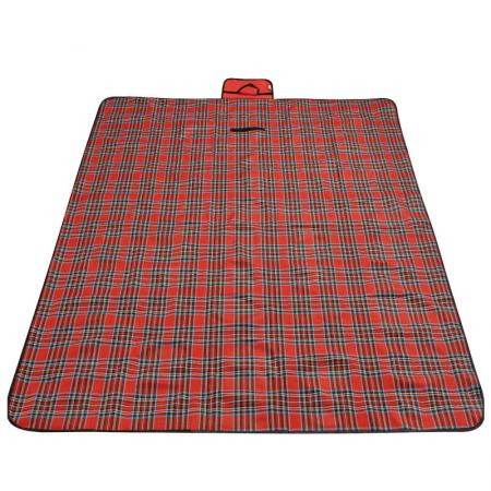 Tapis de pique-nique extérieur en tissu Oxford à carreaux avec LOGO personnalisé, tapis de Camping résistant à l'humidité 