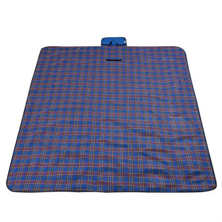 Tapis de pique-nique extérieur en tissu Oxford à carreaux avec LOGO personnalisé, tapis de Camping résistant à l'humidité 