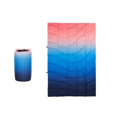 Couverture gonflée matelassée chaude de luxe de camping en plein air d'impression personnalisée