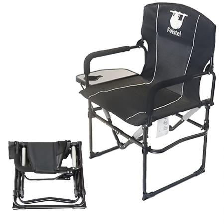 chaise de camping pliante de directeur portatif de relaxation extérieure d'Oxford 600D avec la table d'appoint 