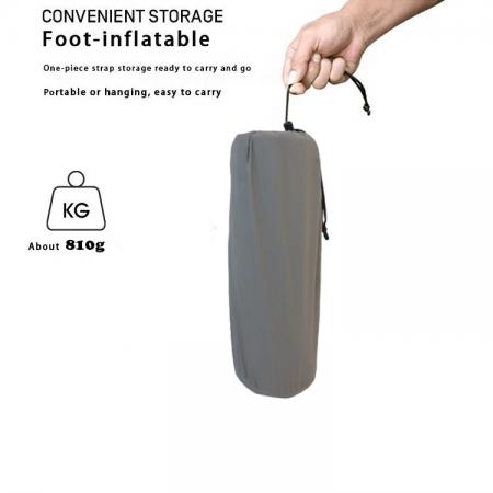 ultralight single sided suede waterproof tpu camping sleeping pad compact inflatable air mattress