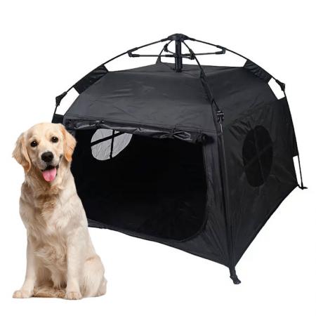Tente de camping portable pour animaux de compagnie, niche pour chien pliable et automatique, résistante à la pluie et au soleil