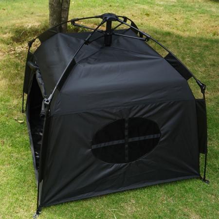 Tente de camping portable pour animaux de compagnie, niche pour chien pliable et automatique, résistante à la pluie et au soleil